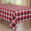 Saro Lifestyle SARO  50 x 70 in. Oblong Red Plaid Pattern Tablecloth 6355.R5070B